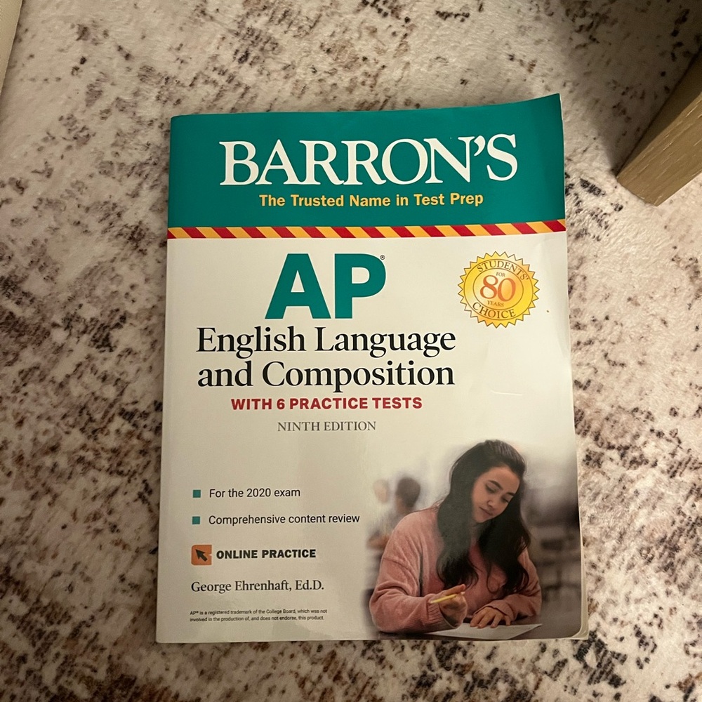 AP English Language and Composition: 6 Practice Tests 9th Ed. - USED WRITTEN ON